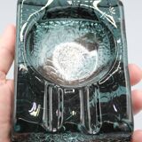 Old vintage design glass ashtray Pukeberg Kosta Boda
