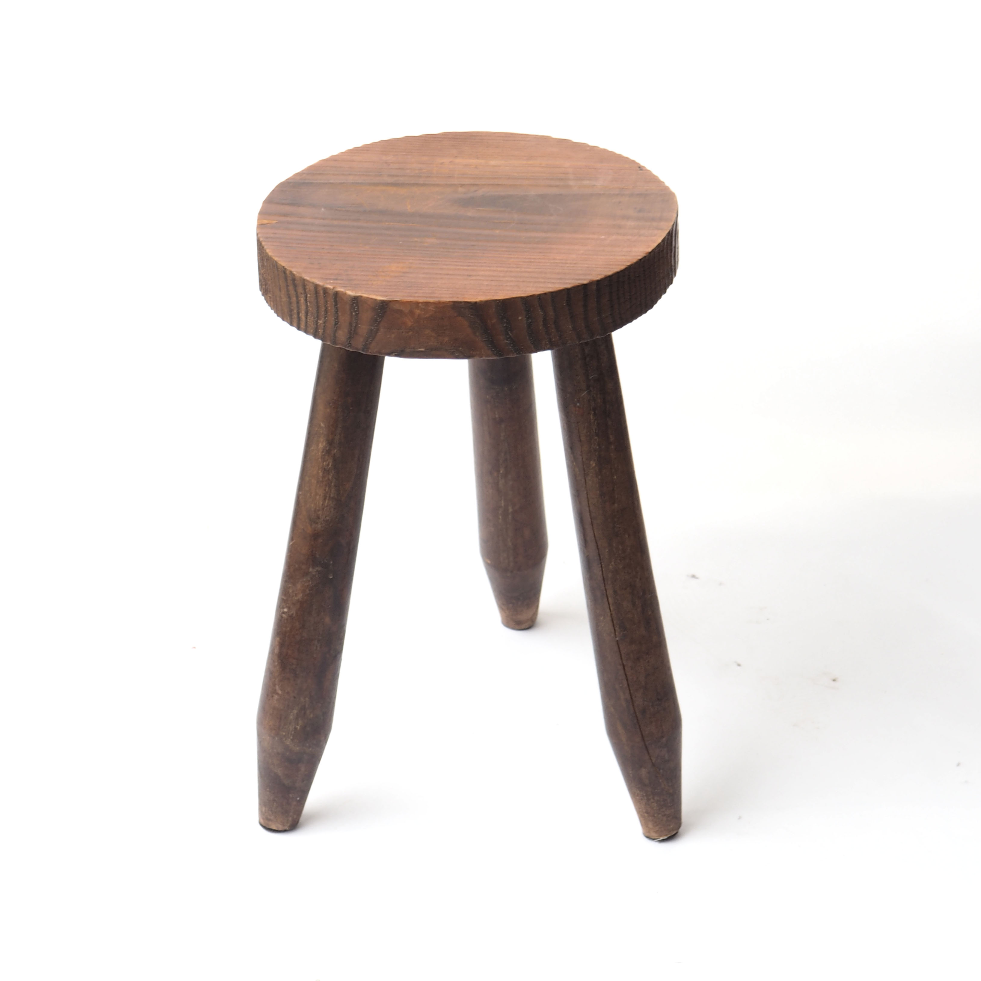 Wood tripod stool