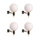 Maison Arlus Manner Wall Lights vintage retro sconces Brass Glass
