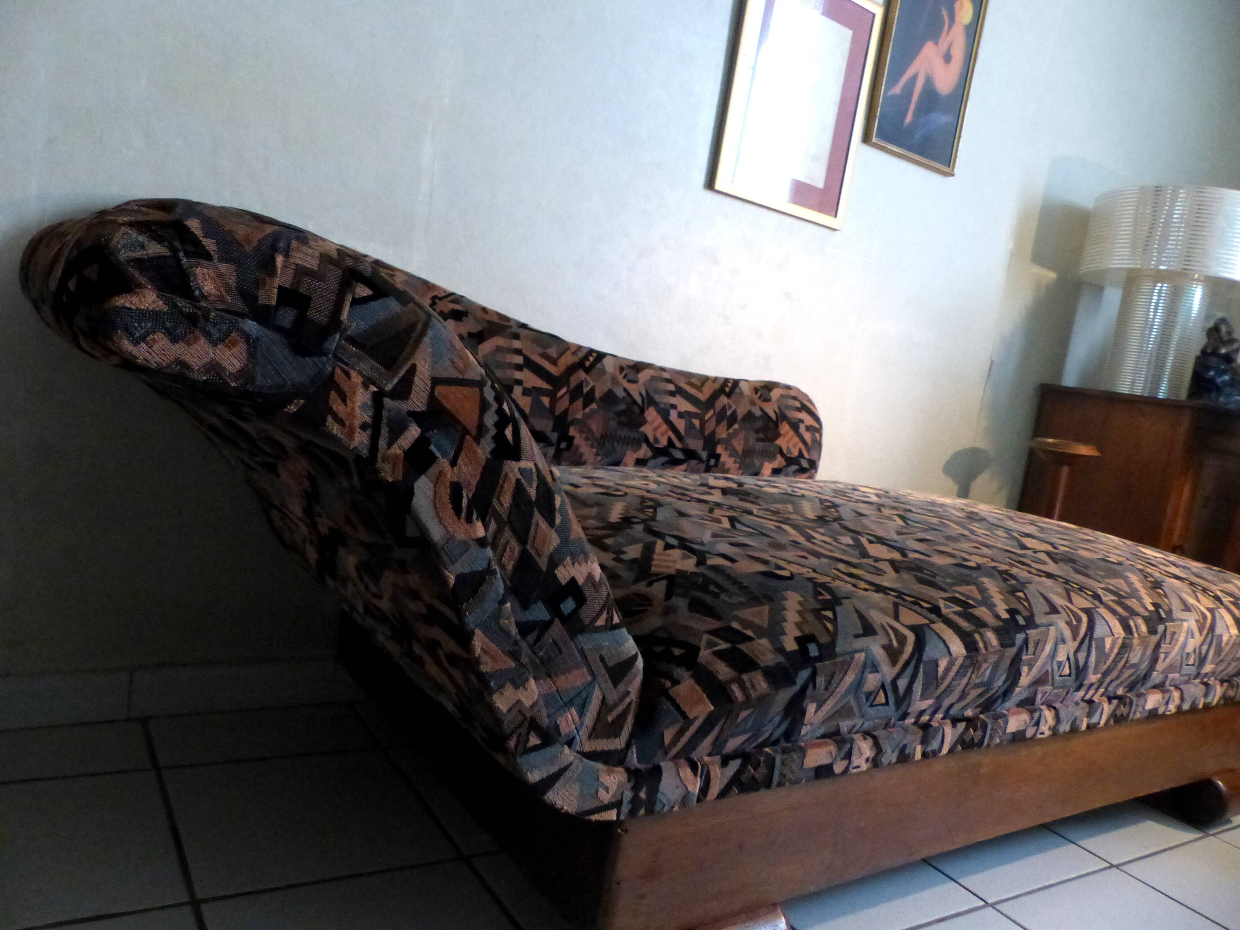 Méridienne banquette art déco d'époque 1920/1930
