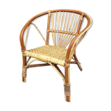 Child rattan chair from the 60s and 70s
