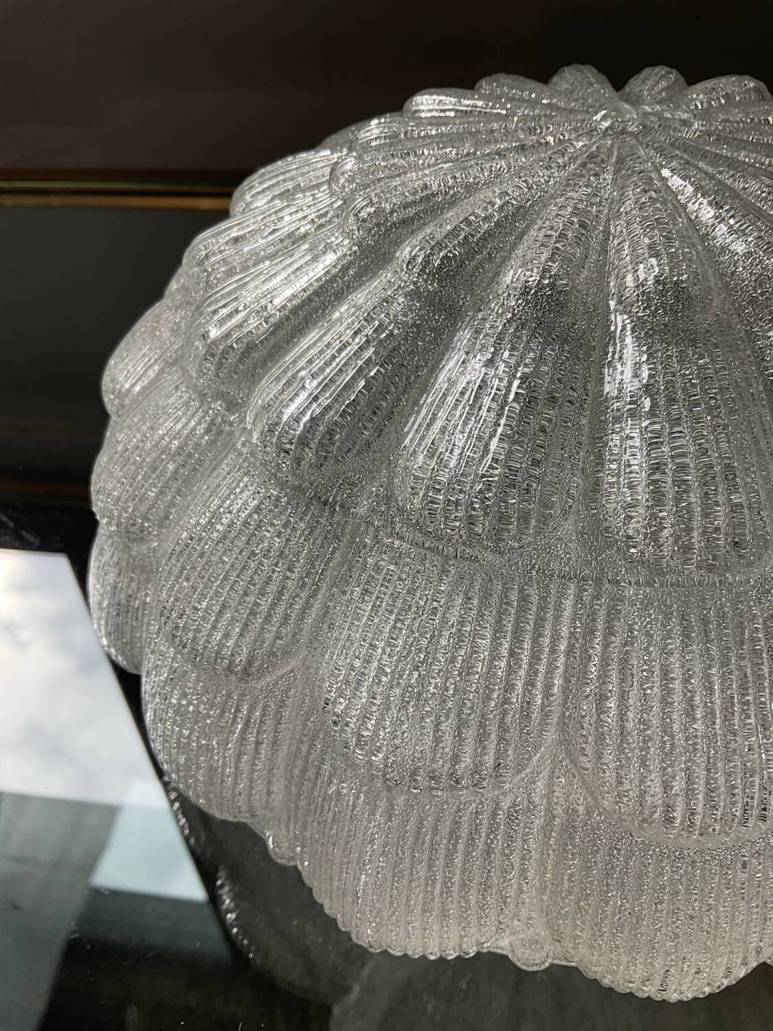Vintage frosted glass wall or ceiling light