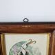 Two reproduction frames of engravings