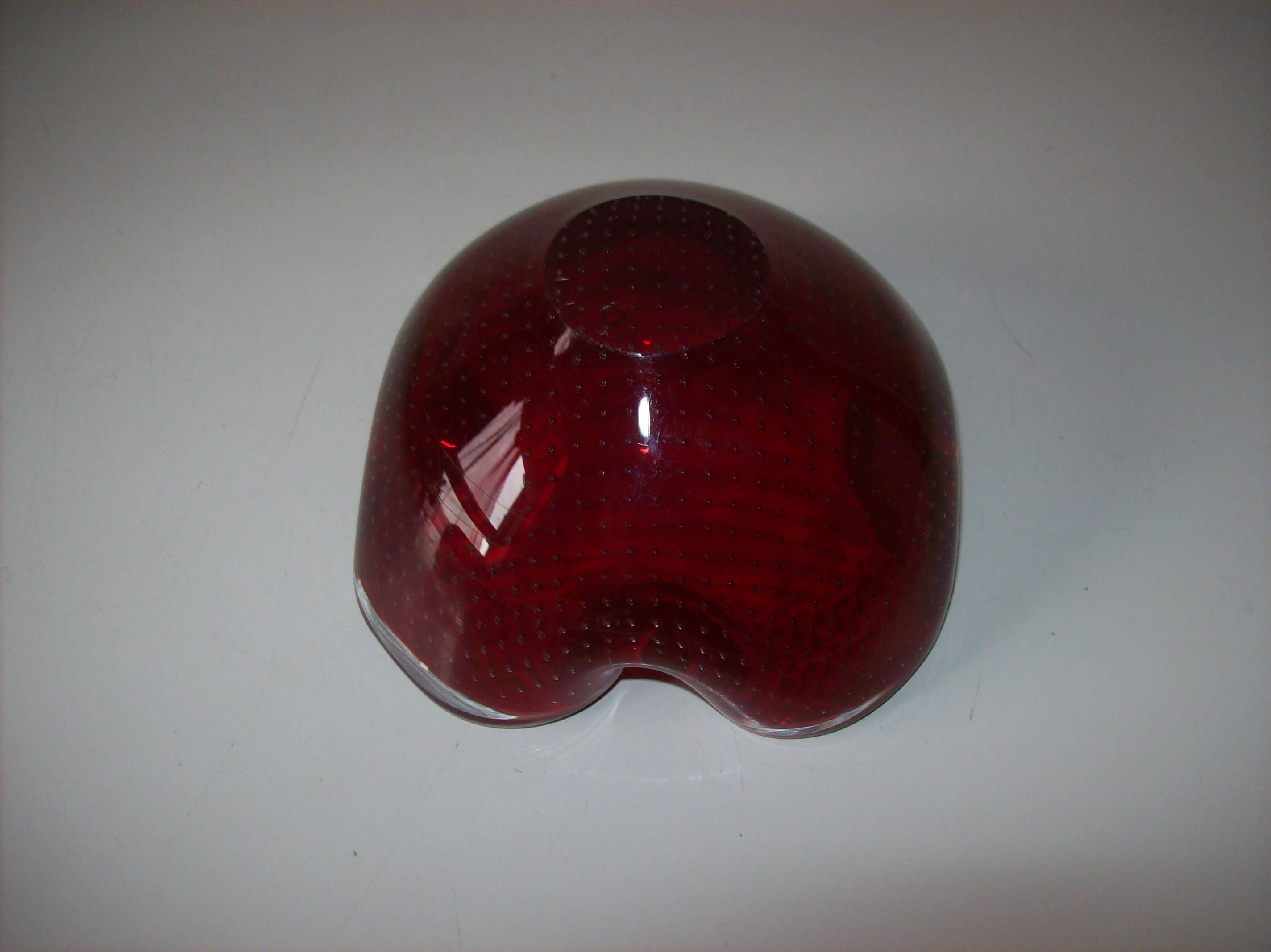 Murano glass bowl by Flavio Poli for Seguso