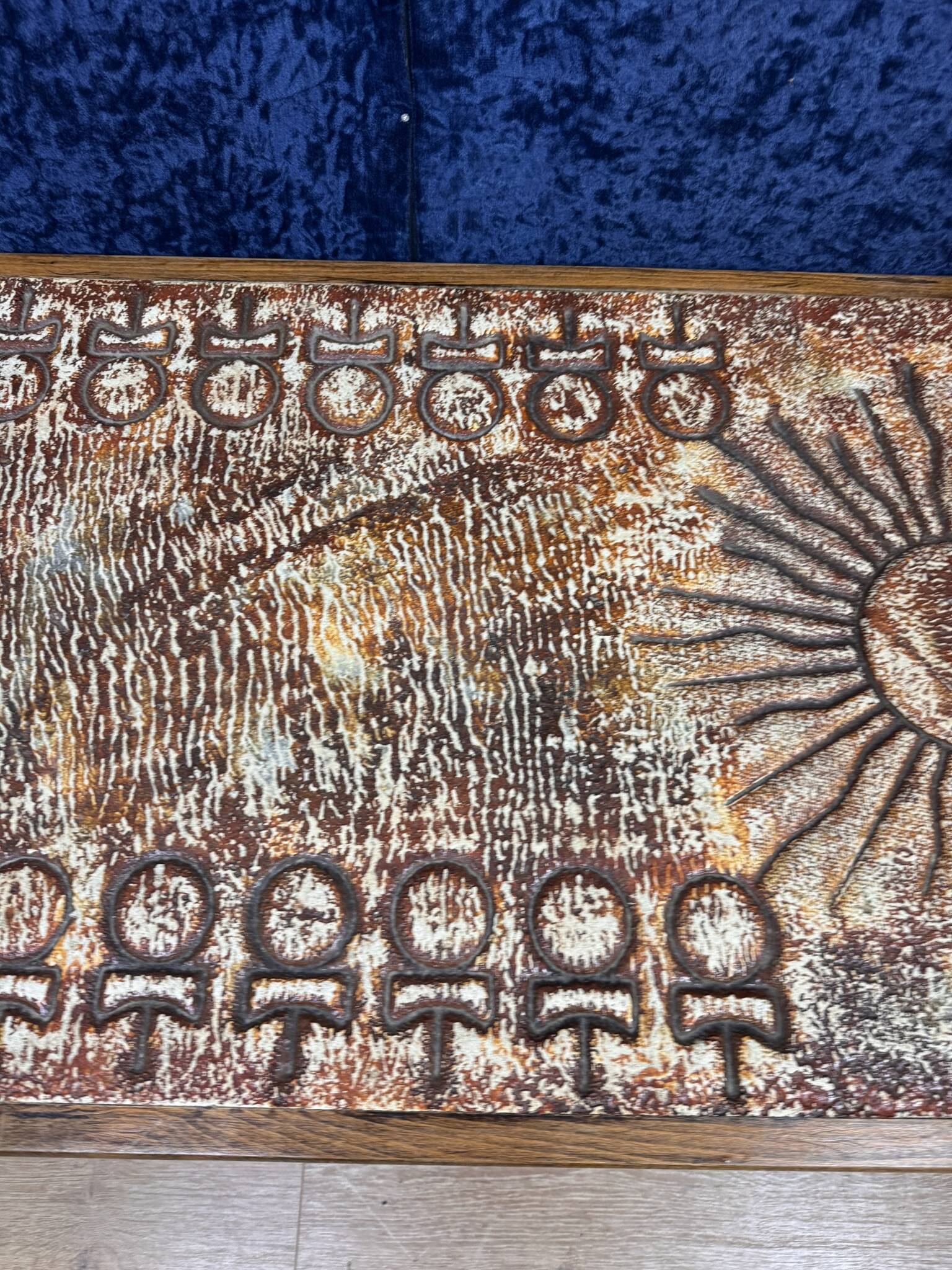 Ceramic coffee table by François Chaty for Vallauris circa 1940-1950