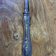 Dessert cutlery service consisting of 11 pieces hallmark 800 worked old and collector