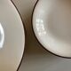 Set of 6 flat plates and 6 hollows in enamelled earth KMK 1965
