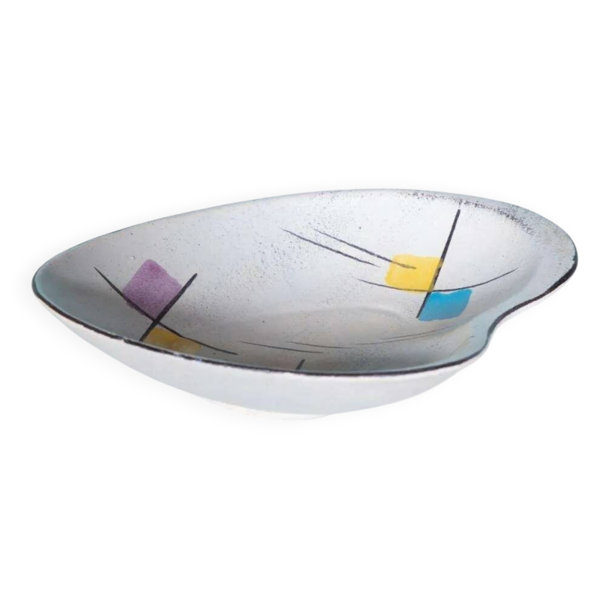 Art Deco bonbonnière from West Germany in ceramic, vintage.