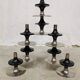 Midcentury stackable chrome candle holders Fritz Nagel