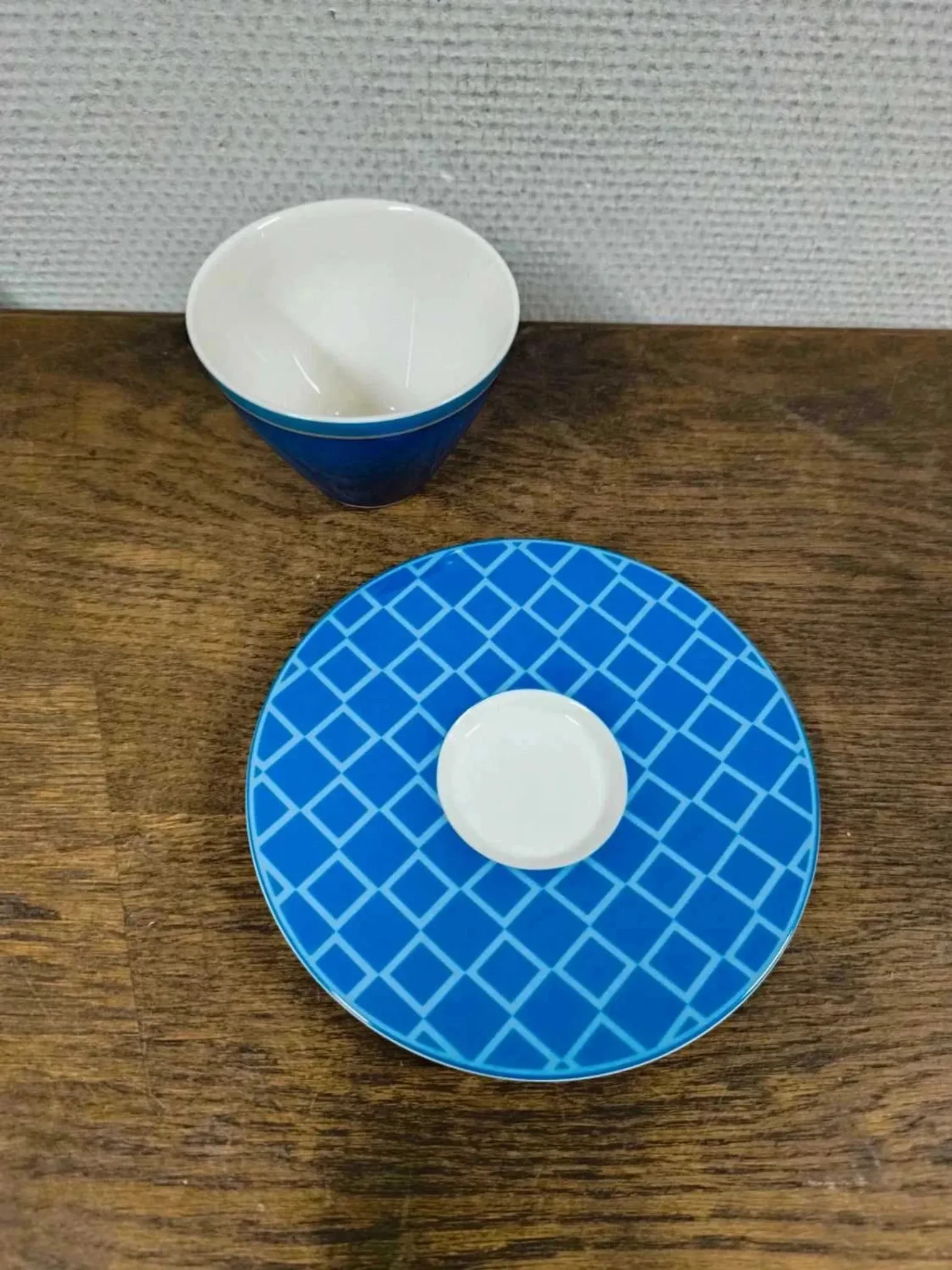 Cup + saucer Villeroy & Boch Café Club blue