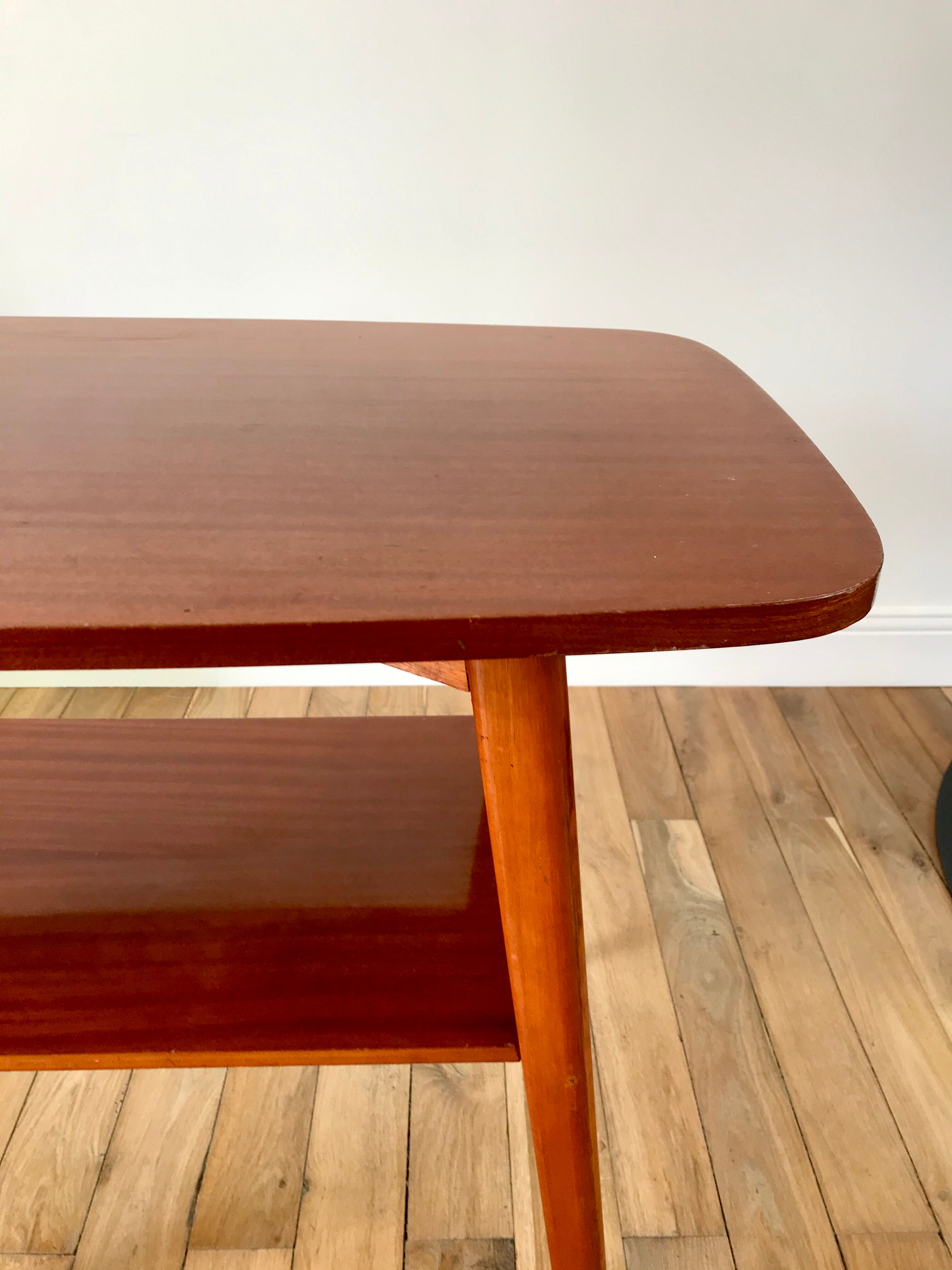 Table console in beech wood 50s