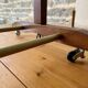Wooden valet on wheels