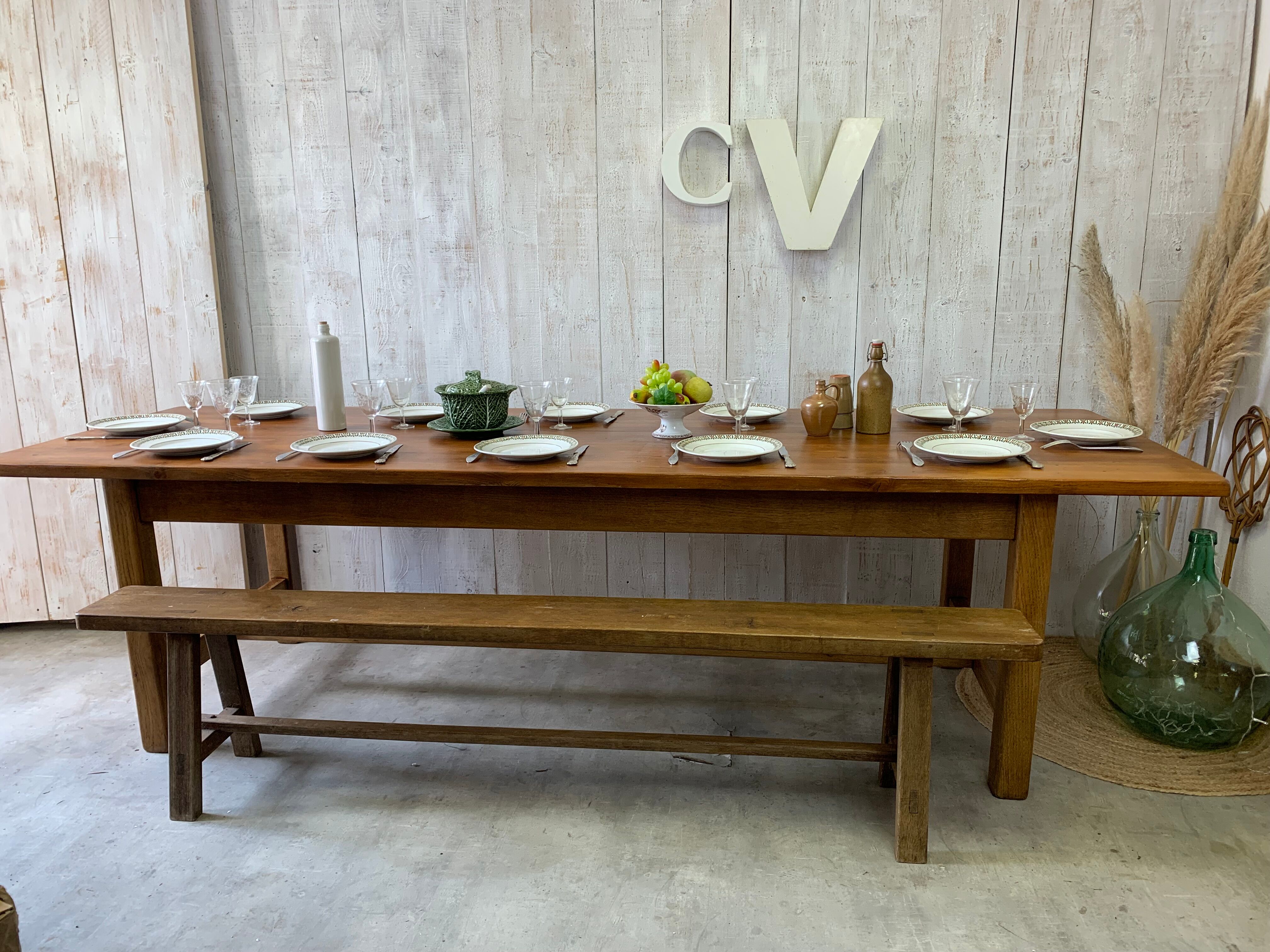 Farmhouse table 270x85cm