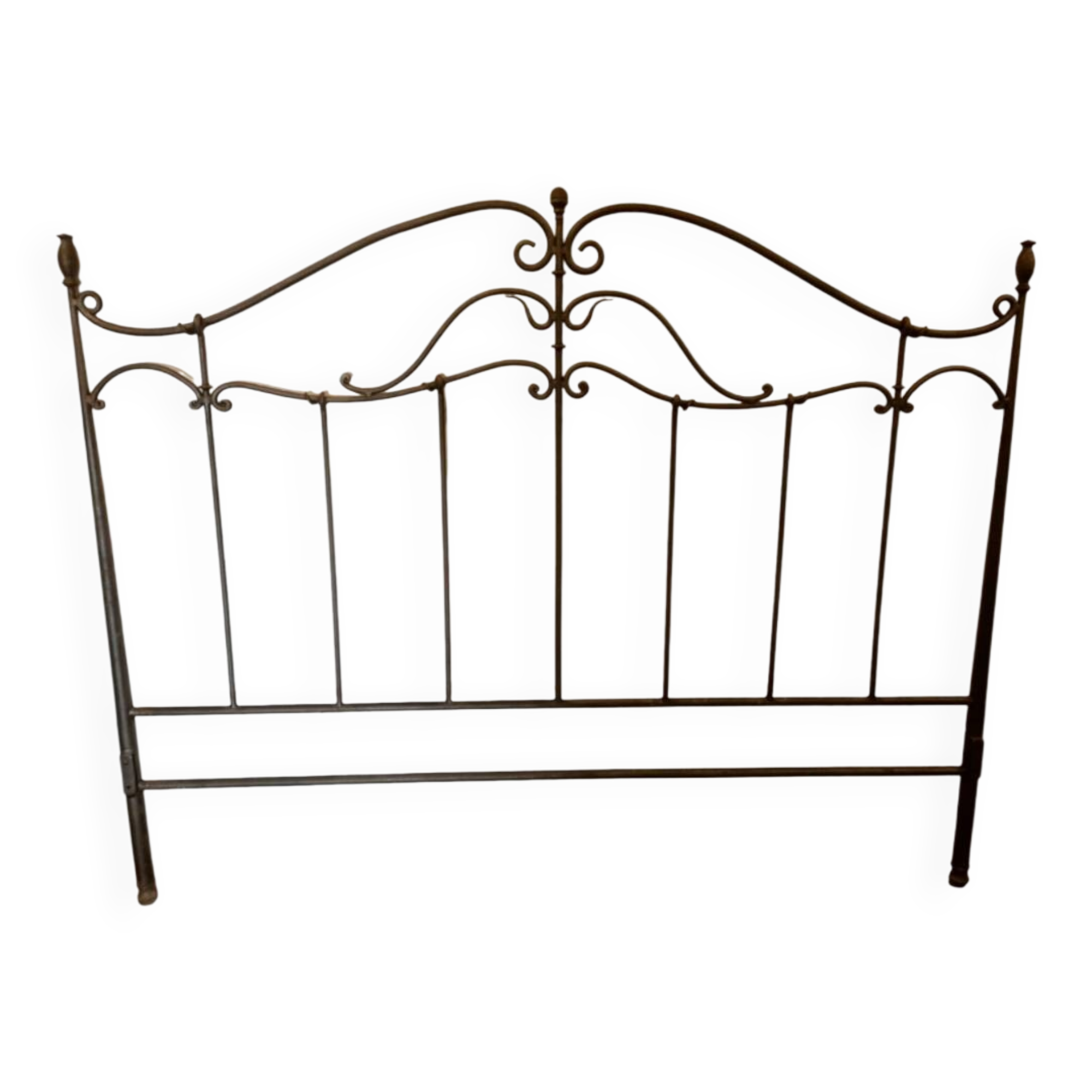 Wrought iron headboard