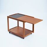 Trolley bar cart teak extendible japandi Danish Design, 1970s