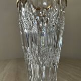 Vintage vase in chiseled Bohemian crystal from the 70s