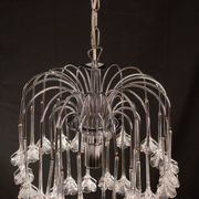 Set of 2 Julia Roberts, Vintage White Murano Chandelier, 1980s