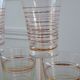 Lot de 12 verres à eau années 50 à liseré
