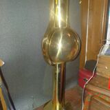 1970s Brass Space Age Staff Lamp
