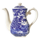 Théière anglaise bleue ancienne