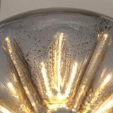 Murano glass table lamps with gold leaf inclusions, 1970s, set of 2.