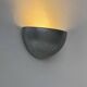 Vintage half-moon wall light in patinated steel, France, 1980