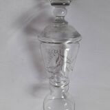 Vintage chiseled glass vase