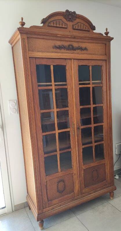 Antique glass cabinet