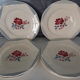 Lot de 6 assiettes plates Digoin Sarreguemines