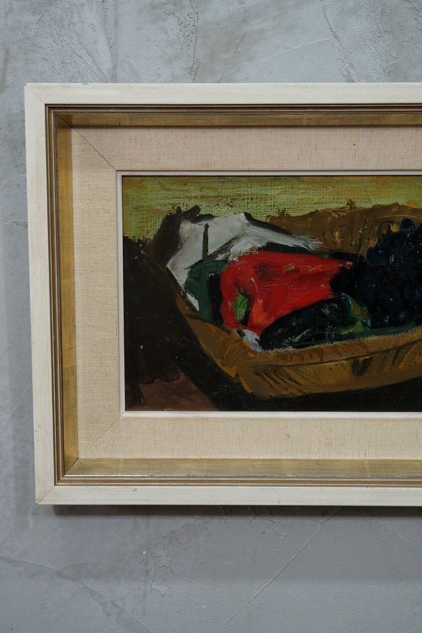 Ove Olson, Swedish painting, 1956, Oil on Panel