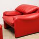 Maralunga armchair and ottoman – Vico Magistretti for Cassina