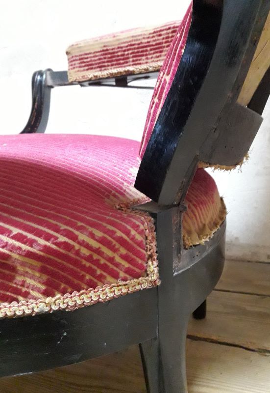Voltaire armchair with rack and pinion XIX°
