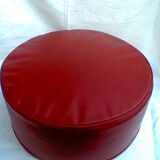 Pouf in faux-leather