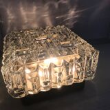 Vintage glass square wall lamp