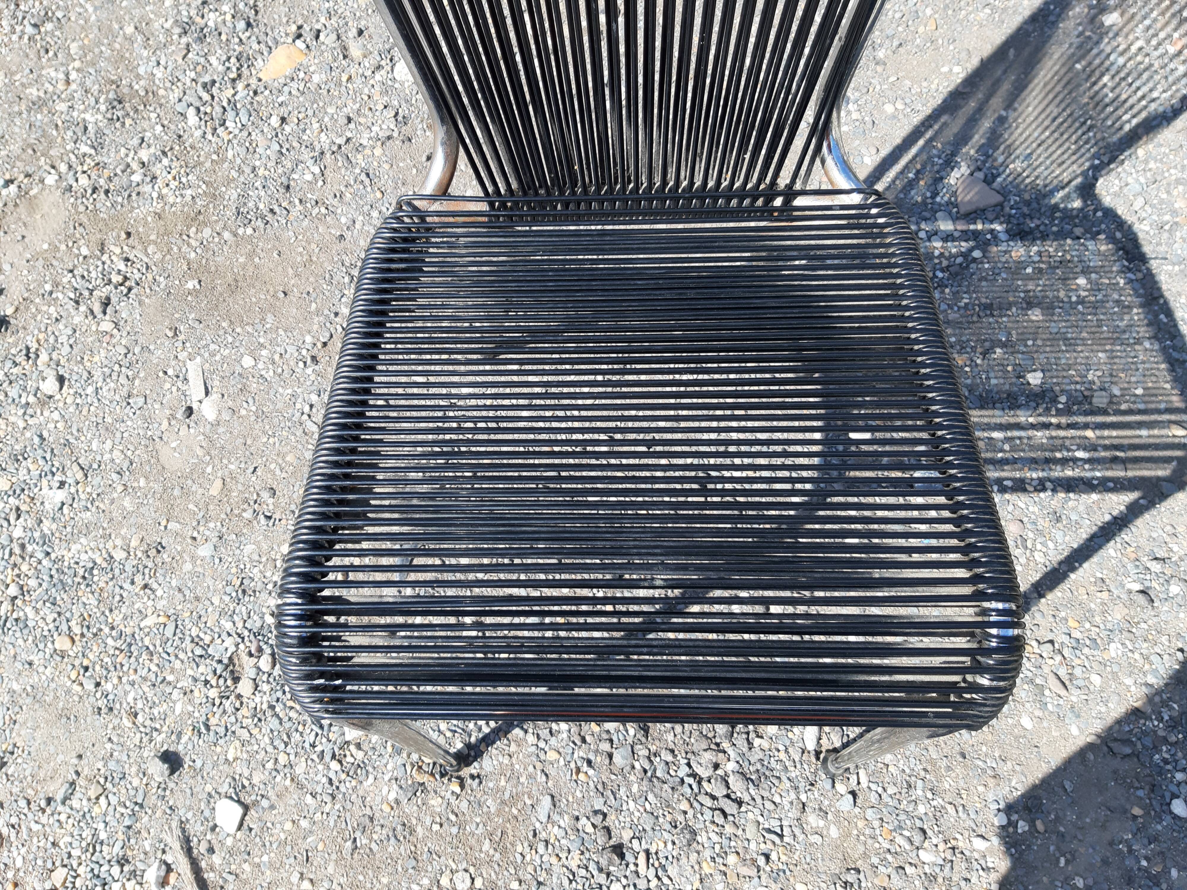 Scoubidou chair of the 60s