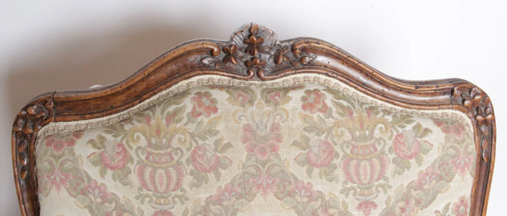 Louis XV armchair stamped Leduc (1685-1765)