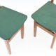 6 chaises à dossier de forme géométrique