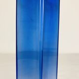 Blue glass vase in Sommerso Murano style, vintage