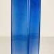 Blue glass vase in Sommerso Murano style, vintage