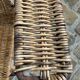 Paire de fauteuils en rotin et métal -1950/1960