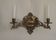 Double candle holder piano wall light in bronze 4874