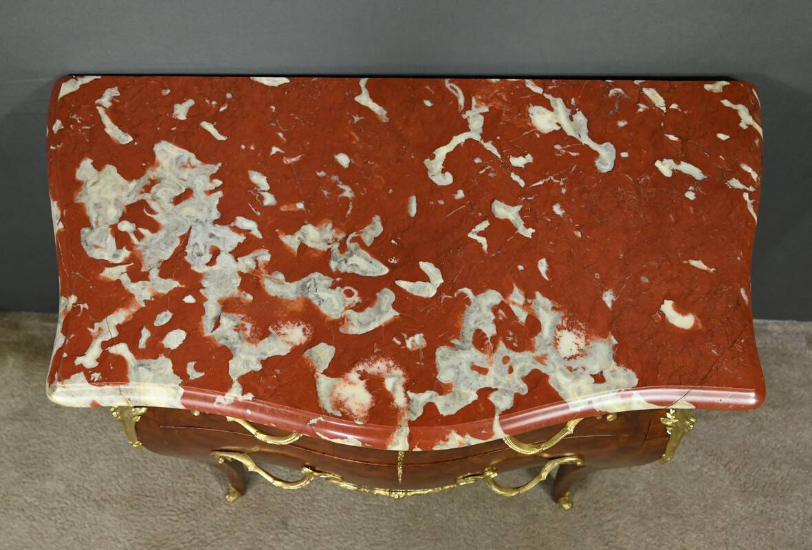 Mahogany chest of drawers, Louis XV style – 1st part of the 20th century