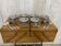 Set of 6 ice cream bowls and small spoons.