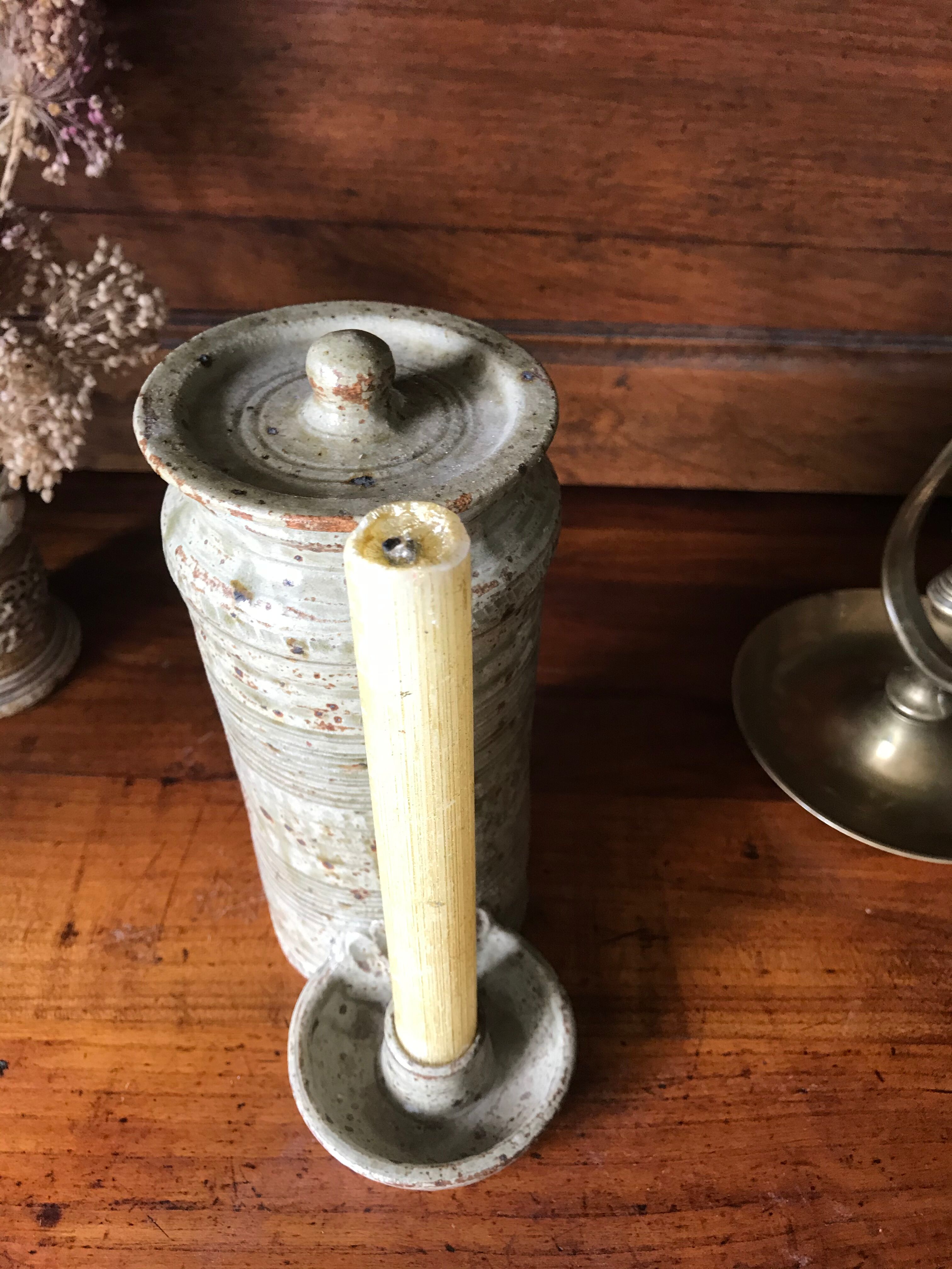 La Hulotte ceramic candlestick