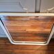 Vintage white tubular mirror from Italy, 70s