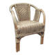 Chaise enfant en rotin et osier
