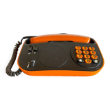 Phone orange pop art vintage telic ptt 1975 design f. quirin