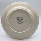 6 Flat blue blue plates "Flowers"