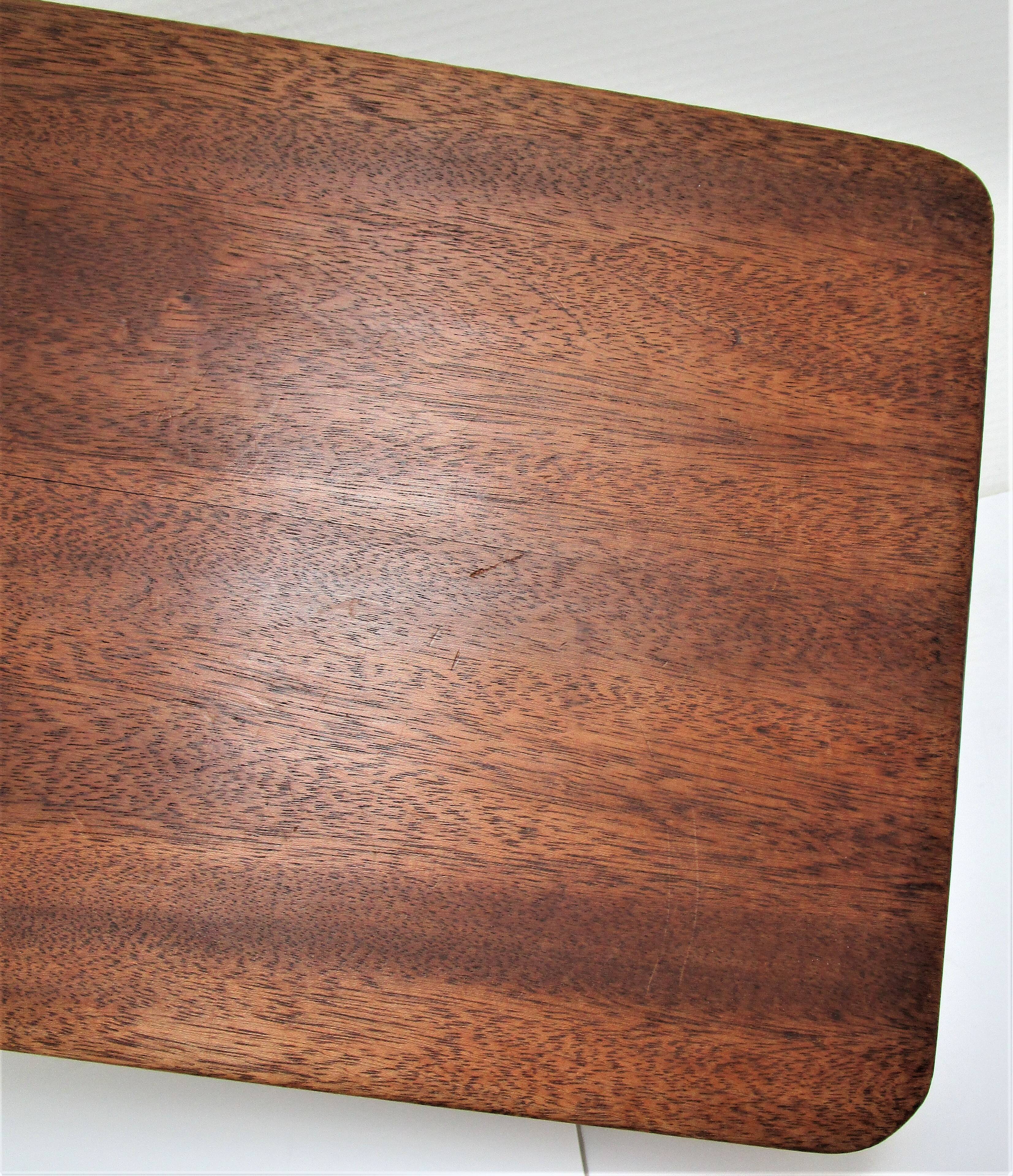 Tabouret bas bois massif années 50 / 60