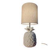 pineapple lamp 1960 white porcelain 38x16 very pretty model lampshade in l